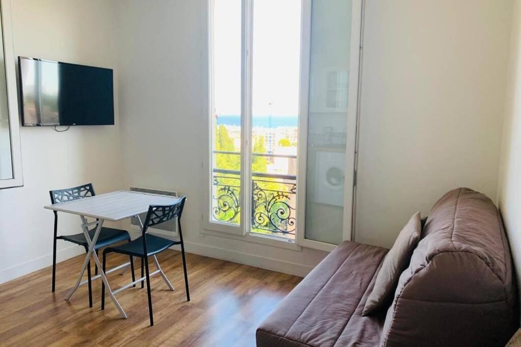 Ferienwohnung Studio Vue Mer Au Calme Proche Des Plages Nizza Exterior foto